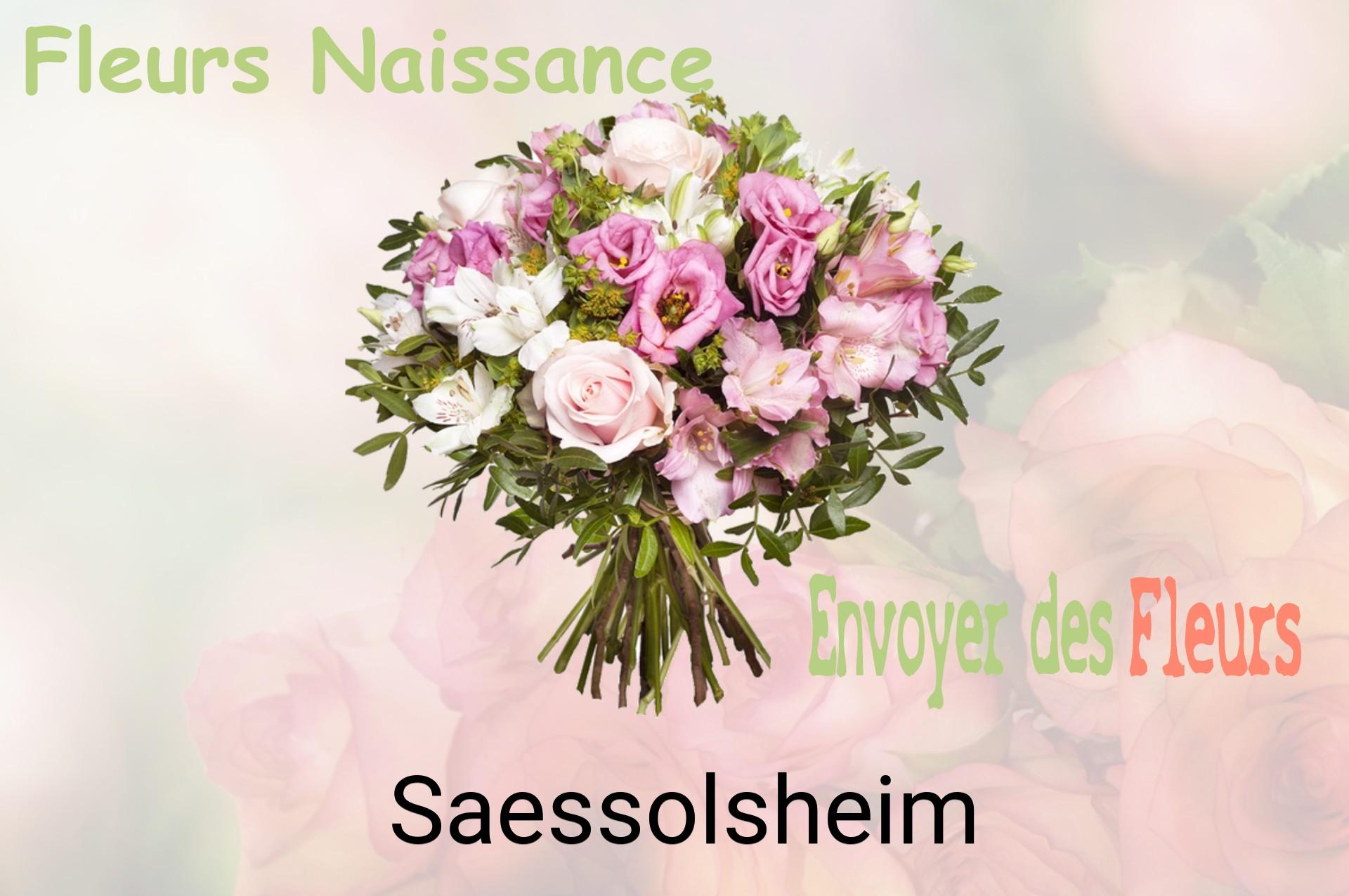 Bouquet de fleurs de naissance livré à Saessolsheim
